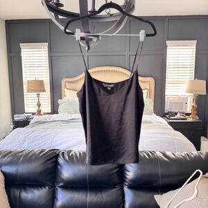 Intermix Black Silk Camisole TankWomen’s Large 100% Silk Lined Adjustable Straps